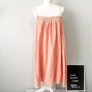 Louise Misha coral parachute dress mini jumper sundress size medium NWT new
